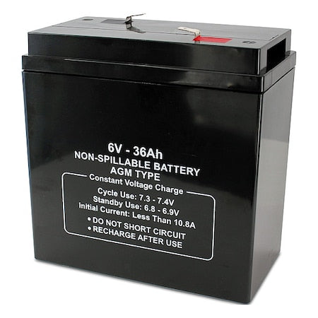 Sealed Lead Acid Battery, 6V, 36Ah, AGM