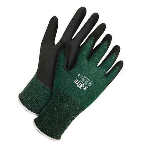 Cut-Resistant Coated Gloves, Cut Level A2 , Dipped , Nitrile , Sandy , 6 1 PR