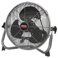 Floor Fan, 3 Speeds, Silver, Wall and Ceiling Bracket