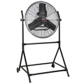 Floor Fan, Floor Mount, 24 in Blade Dia, 120V, 4,200/4,550/4,950 cfm, Non-Oscillating