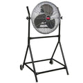 Floor Fan, Floor Mount, 18 in Blade Dia, 120V, 2,050/2,330/2,650 cfm, Non-Oscillating