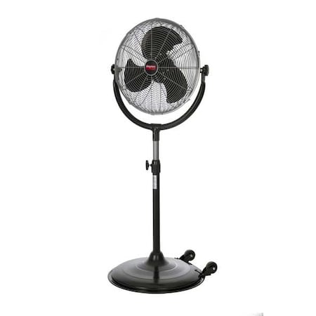 Pedestal Fan, 3 Speeds, Silver, Tilting Head