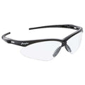 Memphis MP1, Safety Glasses, MAX6 Anti-Fog, Clear Lens, Black Frame, Half-Frame