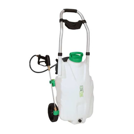 9 gal Backpack Sprayer, Poly, 20 ft L Hose, Adjustable Cone Nozzle Spray Pattern, 115 psi Max