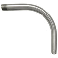 IMC 90 Deg Elbow, 2-1/2 in, Threaded, Aluminum, Plain, Silver