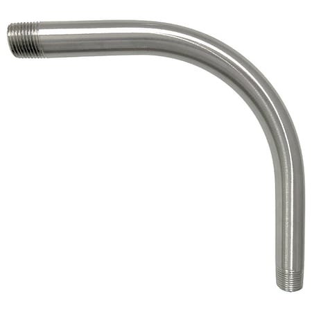 IMC 90 Deg Elbow, 2-1/2 in, Threaded, Aluminum, Plain, Silver