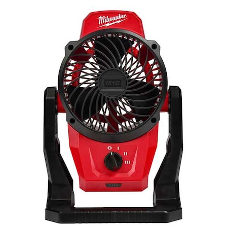 Jobsite Fan, 6" Dia, 12V DC, 400 cfm