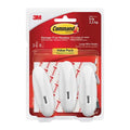 Hook, White, Plastic, 1 7/8 in D, PK3