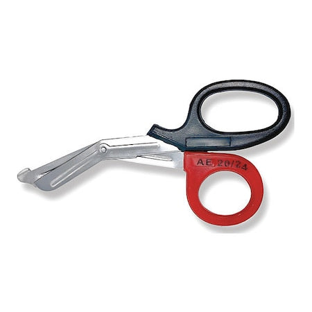 EMT Shears, 7.25", Red/Black Pattern