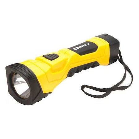 Yellow LED Flashlight, AA, 200lm