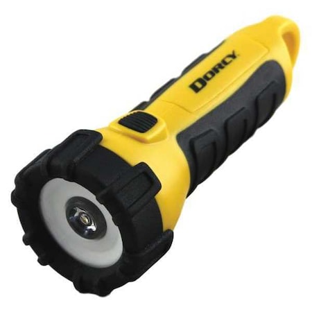 Yellow LED Flashlight, AA, 200lm