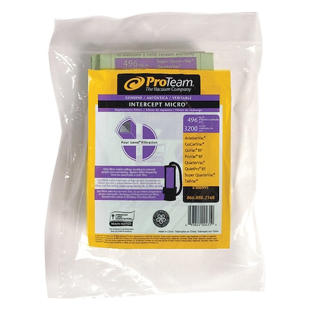 IMF Bag, Closed Collar, f/ 6 qt., PK10, 10 PK