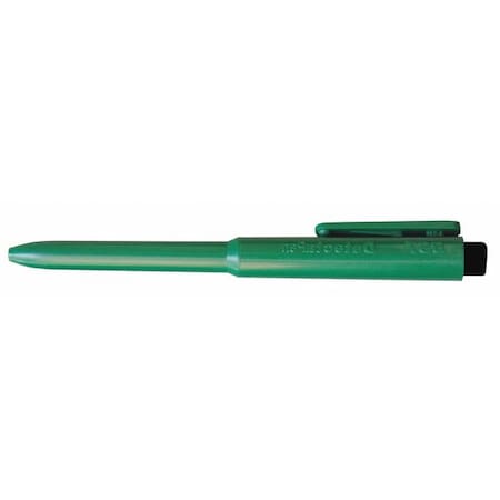 Pen, Retractabl, RollerBall, Green/Blk, PK25