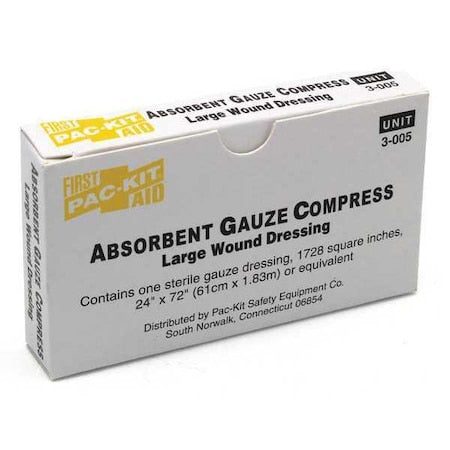 Gauze Compress, 24"x72"