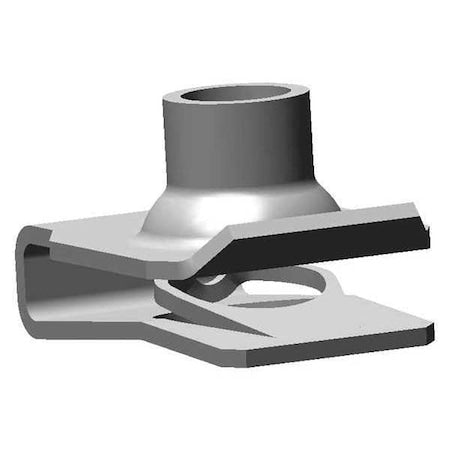 Spring Nut, 3/8"-16, U Shape, Zinc Phosphate Finish