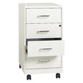 4 Drawer Vertical File Cabinet, Pearl White, Letter