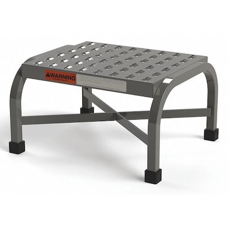 Heavy Duty Step Stool, Perforated Step, 16"W x 14"D Platform, 10.5"H, 350 lbs. Capacity