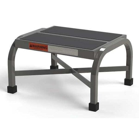 Heavy Duty Step Stool, Non-Slip Vinyl Step, 16"W x 14"D Platform, 10.5"H, 350 lbs. Capacity