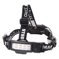 Slim Profile LED Headlamp with Rear Flasher and 3 AA Batteries