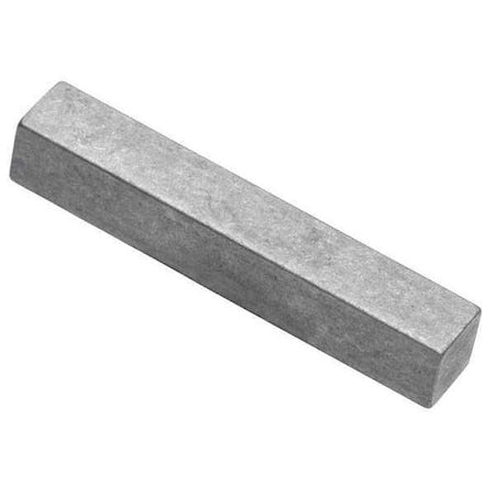 Undersized Machine Key, Square End, Steel, Plain, 3-1/2 in L, 1/2 in Sq