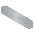 Undersized Machine Key, Round End, Stainless Steel, Plain, 32 mm L, 8 x 7 mm Sq