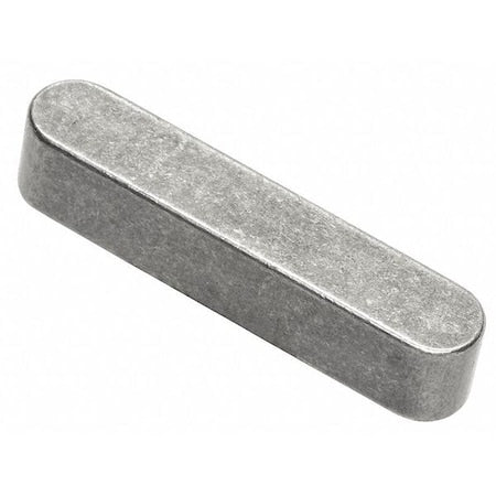 Oversized Machine Key, Round End, Steel, Plain, 2-1/4 in L, 1 in Sq