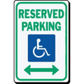 Reflective Sign, Reserved Parking, HD