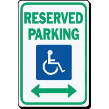 Reflective Sign, Reserved Parking, HD