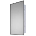 16"" x 30"" Deluxe Recessed Mounted SS Framed Medicine Cabinet