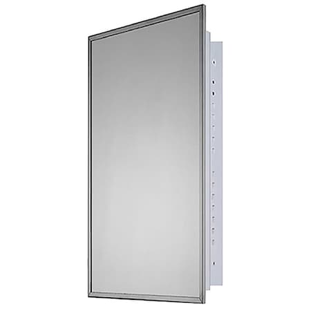 16"" x 30"" Deluxe Recessed Mounted SS Framed Medicine Cabinet