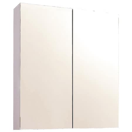 24"" x 24"" Surface Mounted Stainless Steel Trim Dual Door Cabinet