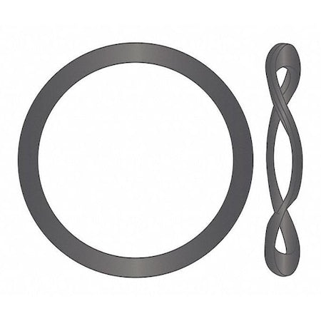 Wave Washer, Steel, Plain Finish