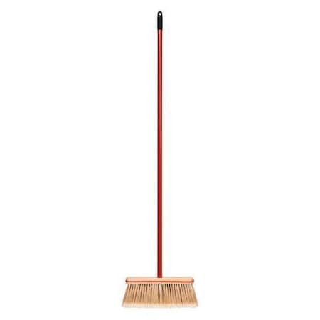 Broom, 48" Metal Handle, Gray, 12"