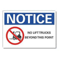Caution Sign, 3 1/2 in H, 5 in W, Polyester, Horizontal Rectangle, English, LCU5-0050-ND_5X3.5
