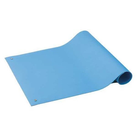 ESD Mat,0.1"" x 24"" x 36"",Light,Blue