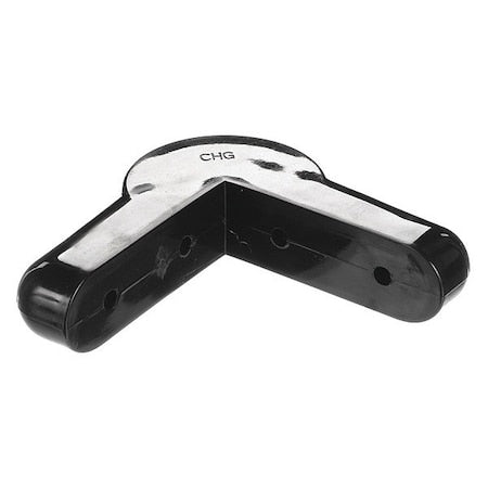 Black PVC Corner Bumper,Round Ends 4-