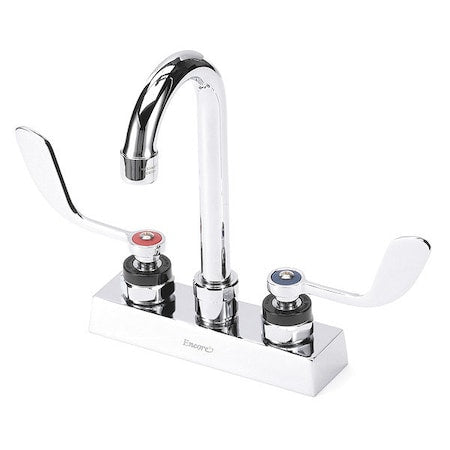 4" Mount, Commercial OC Deck Mt Faucet 4"with 3-1/2" Rigid
