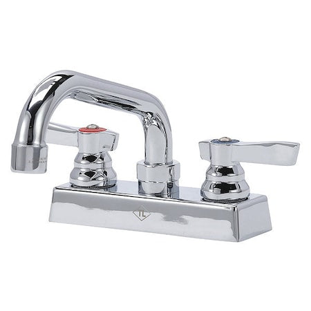 4" Mount, Commercial OC Deck Mount Faucet 4", Ceramic Valves
