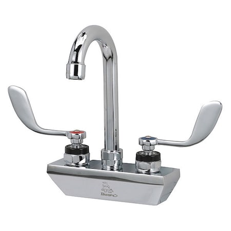 4" Mount, Commercial OC Wall Mount Faucet 4", 3-1/2" Gnk Spou