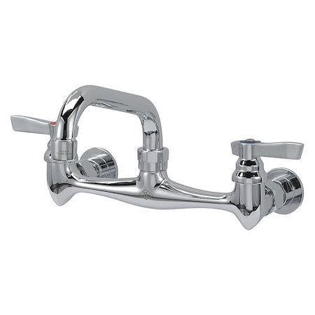8"" Mount, Commercial OC Wall Mount Faucet 8"" with 8"" Swivel S