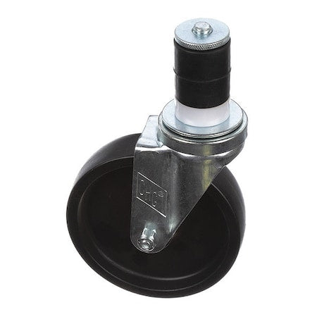 Med Duty 1-5/8"" Exp Stem Caster,5"" Black