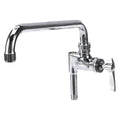 Encore Brass Chrome Plated Add-On Faucet with 12" Spout with 4" Wrist Blade Handles
