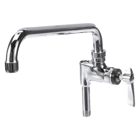 Encore Brass Chrome Plated Add-On Faucet with 12" Spout with 4" Wrist Blade Handles
