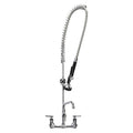 Encore 8" OC. Brass Chrome Plated Wall Mount Pre Rinse Assembly with 12" Add On Faucet