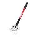 8 in Shrub Rake, 10 Tines, 27 in L Fiberglass Handle