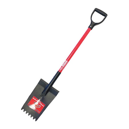 Shingle Remover Shovel, 10 ga. Steel Blade, Fiberglass Handle