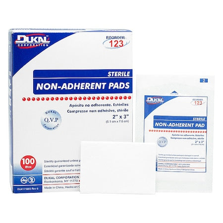 Non-Adherent Pad, Sterile, Rayon, PK100