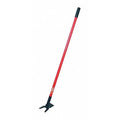 Weeding Hoe, Two Prong, Long Fiberglass Handle