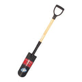 Drain Spade Shovel, 12 ga. Steel Blade, Wood Handle