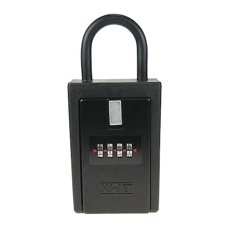 Key/Card Lock Box,4-Letter,Black